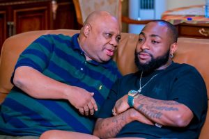Osun State Governor, Ademola Adeleke, with Afrobeats star, Davido