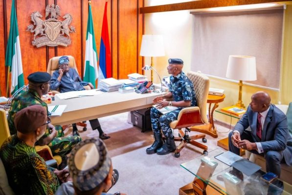 In pictures: Tinubu holds high-level security meeting amid rise in ...