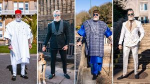 Four looks from La’baleo’s Afrocentric Collection