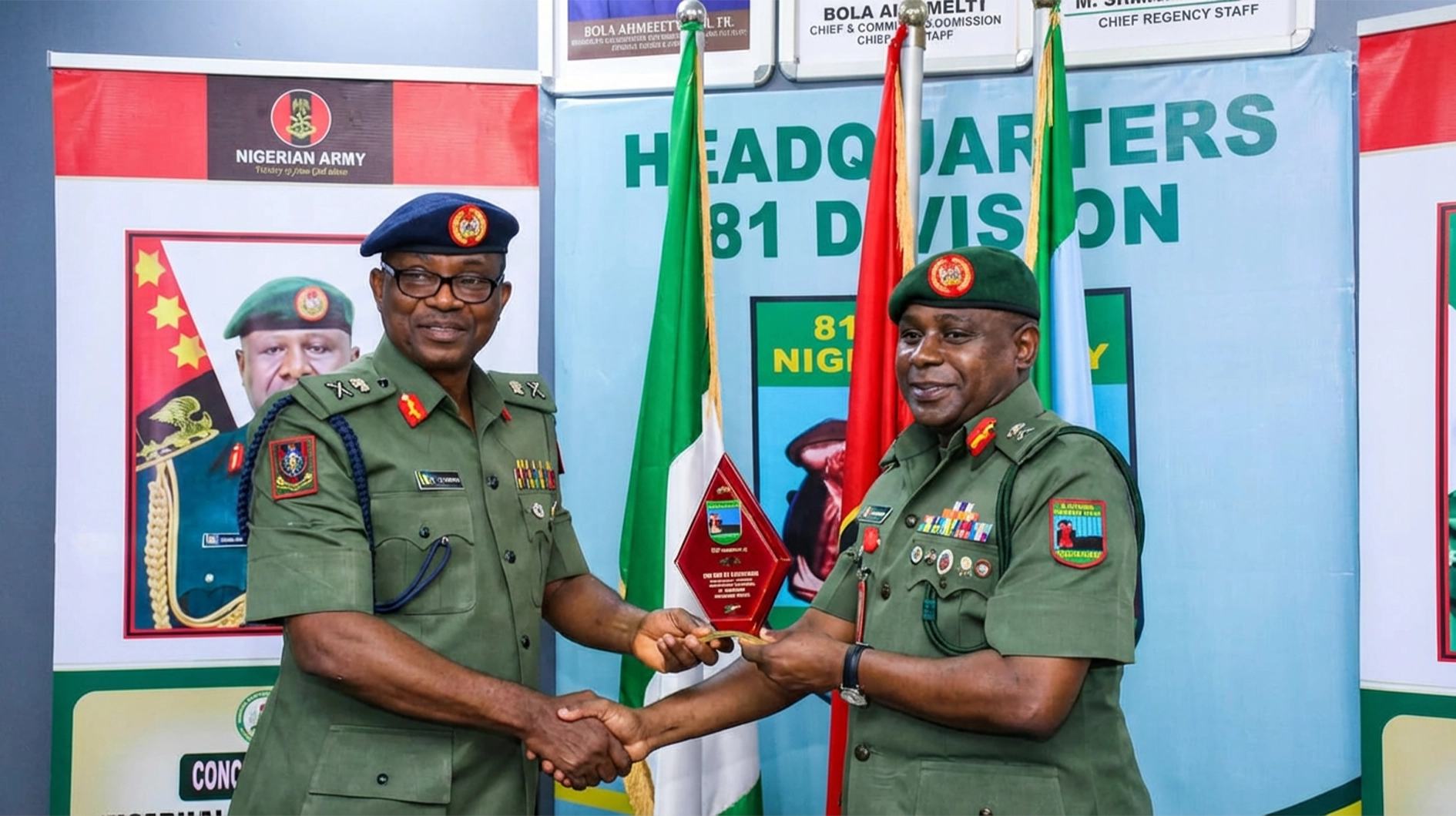 GOC extols Army Corps of Supply and Transport for supporting 81 Division