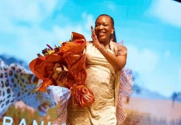 Banke Kuku the designer behind the Savannah collection.