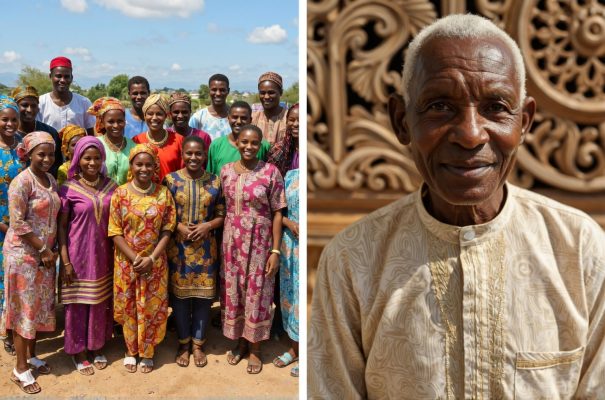 a group of different Nigerian tribes