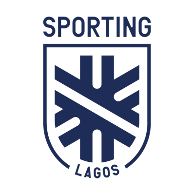 Official crest and blue and white logo of Sporting Lagos Football Club