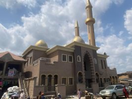 the reconstruction of the ultramodern Imam Gambari Mosque in Ilorin, Kwara State.