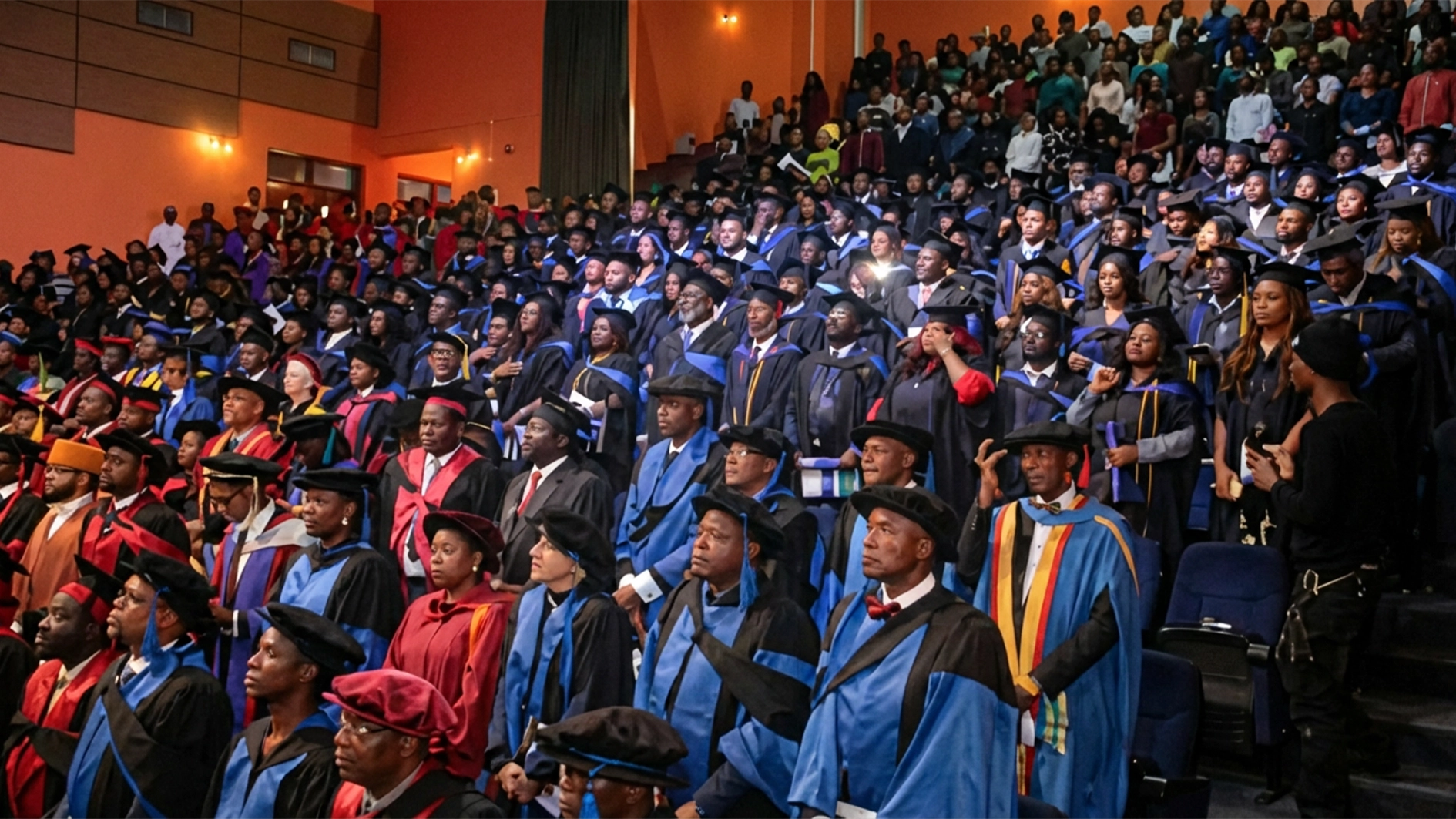 A cross section of graduating students at Pan-Atlantic University’s 22nd Convocation Ceremony