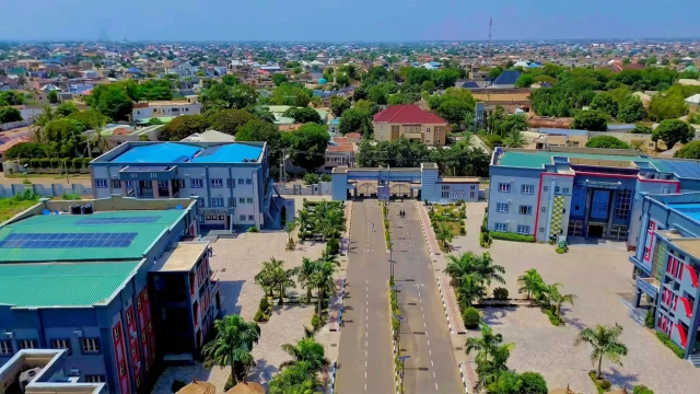 Aerial view of the Maryam Abacha American University of Nigeria (MAAUN).