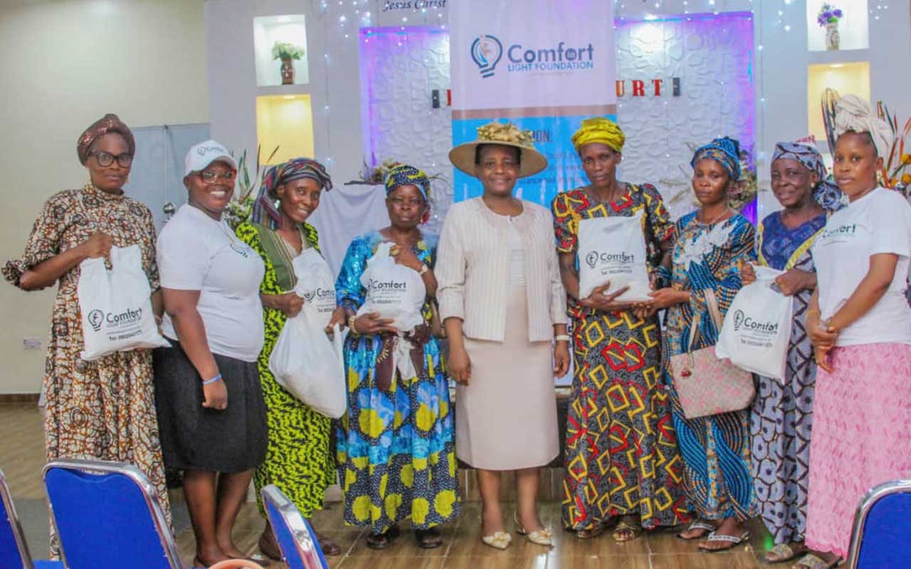 Comfort in Light Foundation donates food items to widows, elderly in Lagos