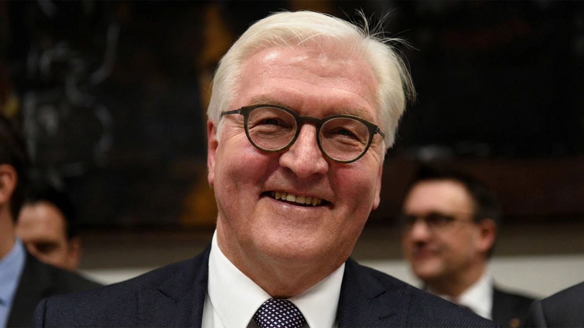 Frank-Walter Steinmeier attends a party meeting on February 11, 2017 in Berlin, on the eve of the presidential election. / AFP PHOTO / dpa / Rainer Jensen / Germany OUT