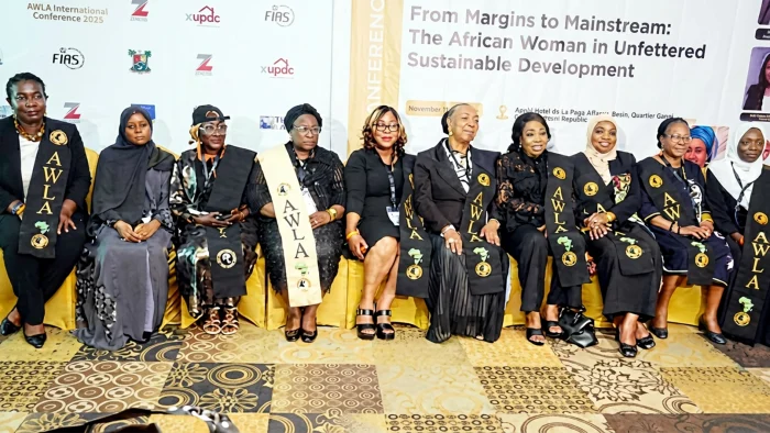 Jurists and other participants at the recently concluded African Women Lawyers Association (AWLA) conference in the Republic of Benin.