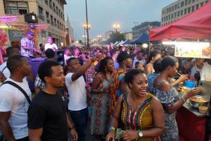 Nigerians celebrating