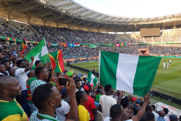 Nigerians attending to the stadium where the AFCON 2025 is taking plae