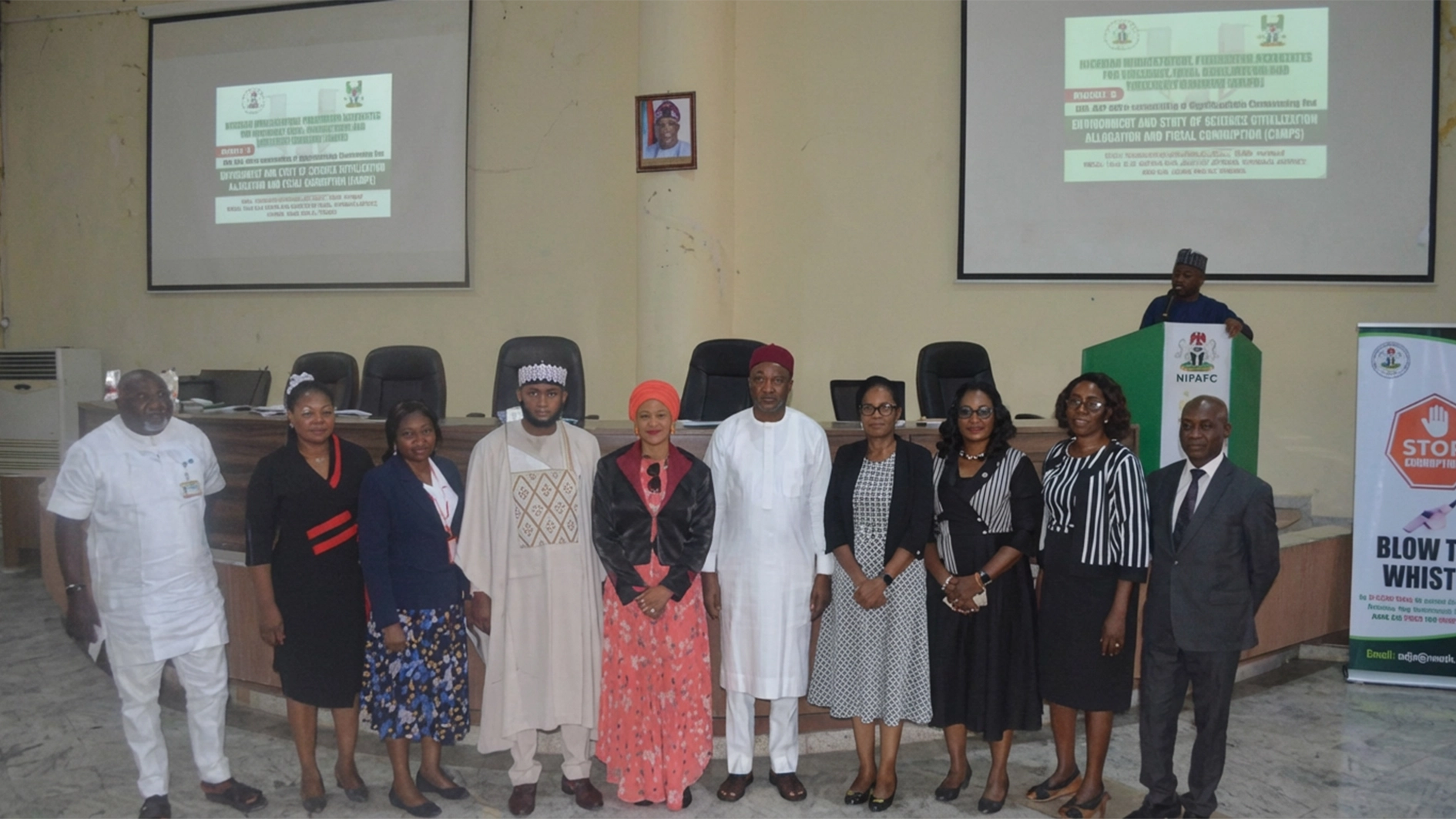 Participants at one day sensitisation programme, organised by the Anti Corruption and Transparency Unit (ACTU) of the Commission in conjunction with the Independent Corrupt Practices and Other Related Offences Commission (ICPC)