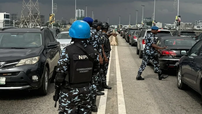 Police Special Enforcement Team at work
