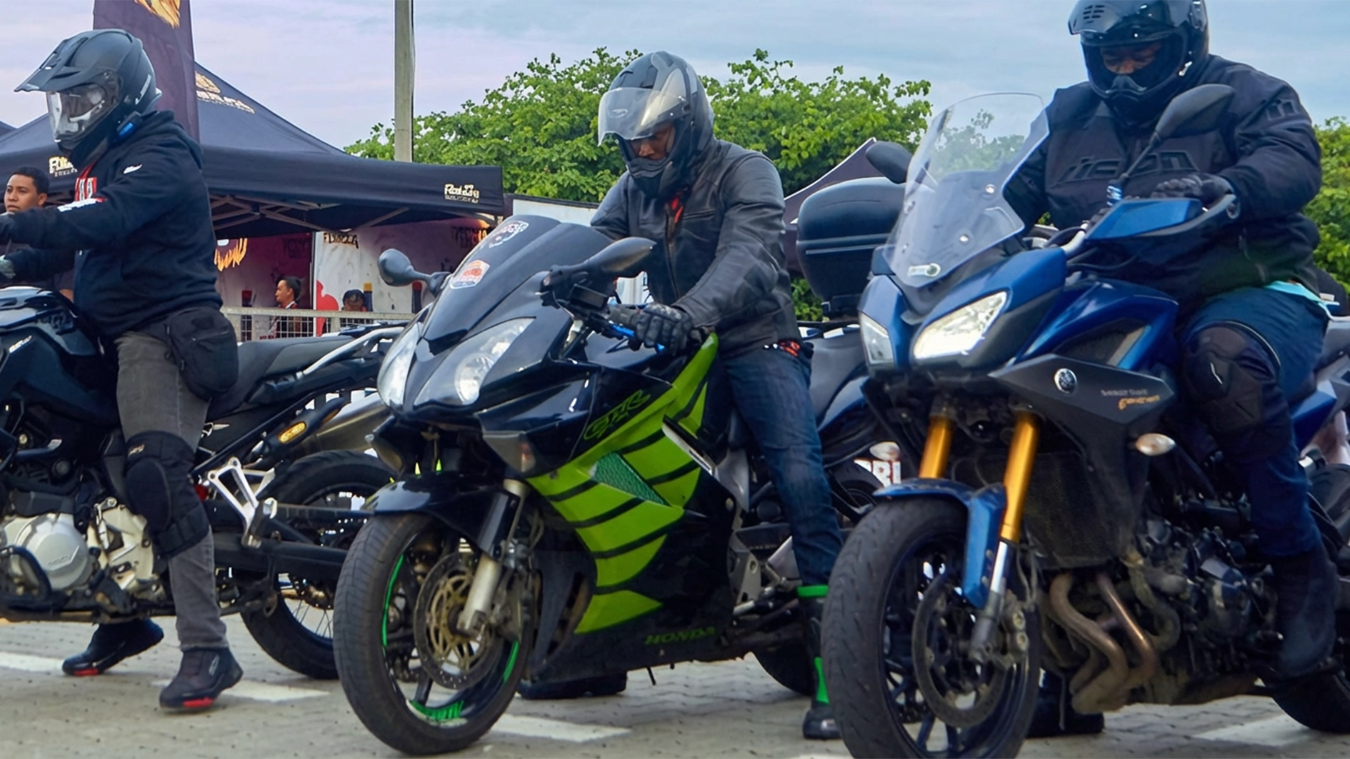 Some super bikers at the TOR’Q Autofest held at Eko Hotels, Lagos.