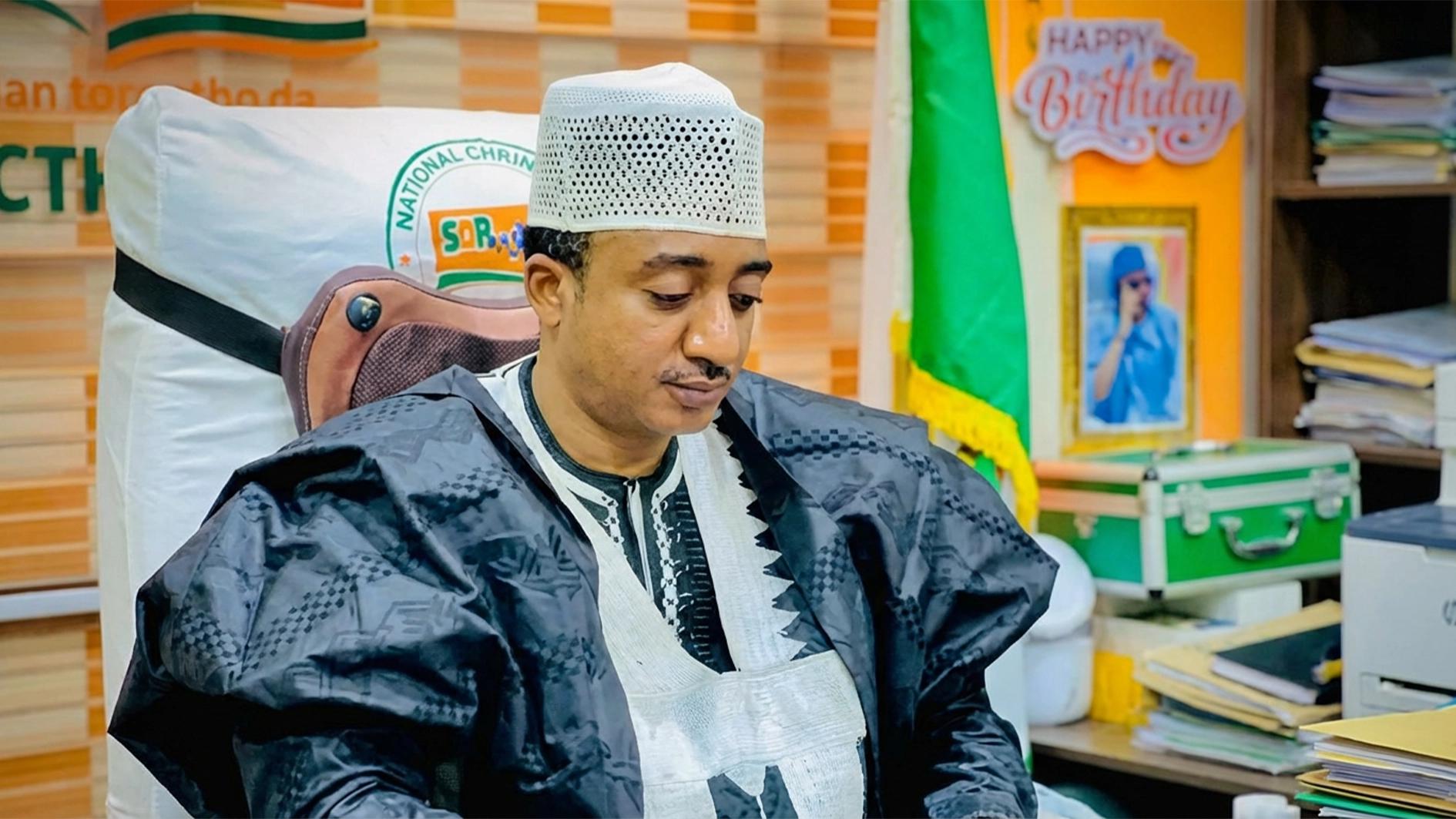 The National Chairman of the SDP, Alhaji Shehu Musa Gabam