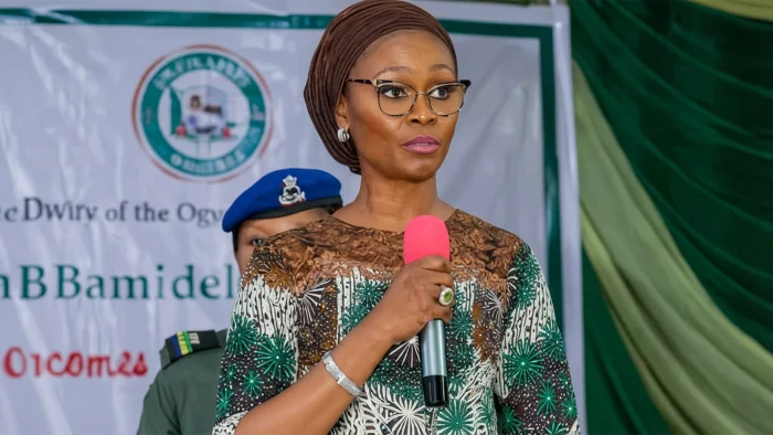 The first lady of Ogun State and founder of the Ajose Foundation, Mrs. Bamidele Abiodun