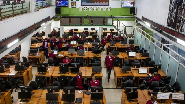 Trading floor of NGX, Lagos.