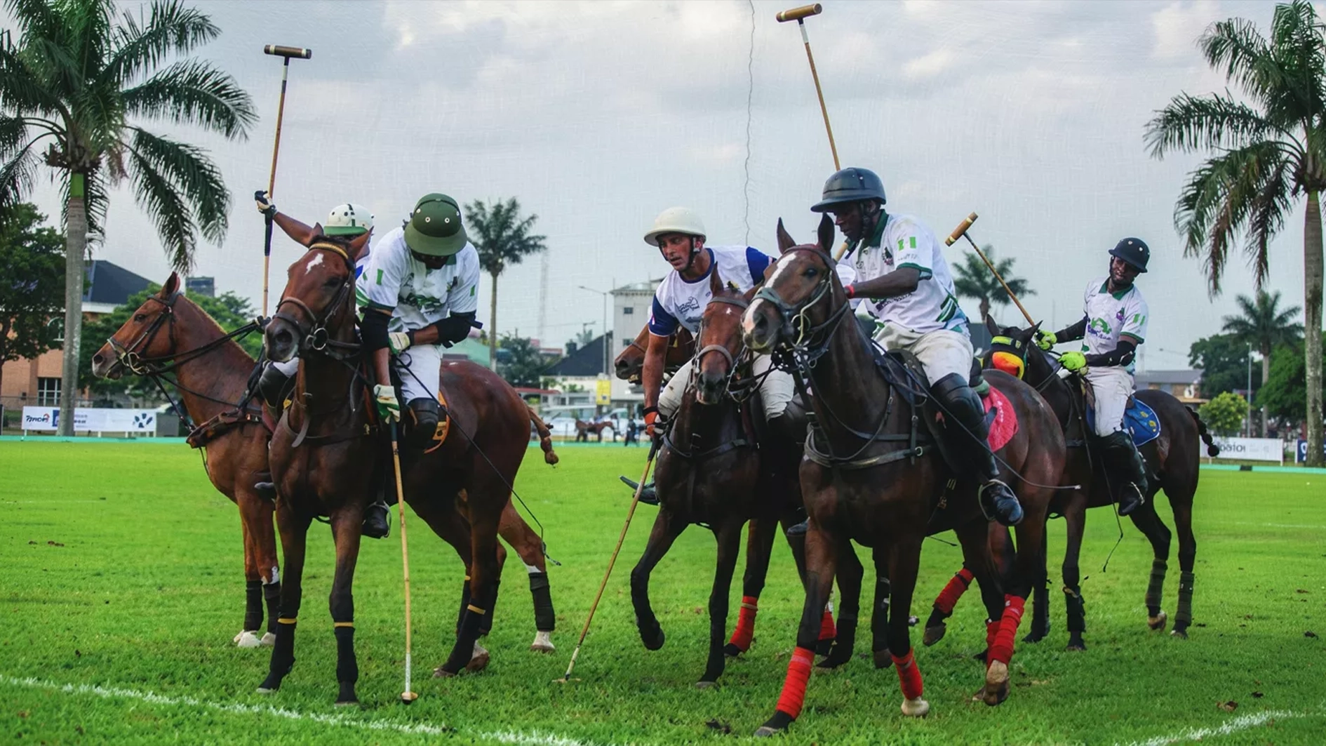 Action at the Port Harcourt International Polo Tournament, which galloped off at the weekend.