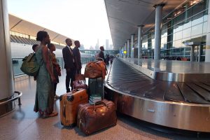 Africans at the airport