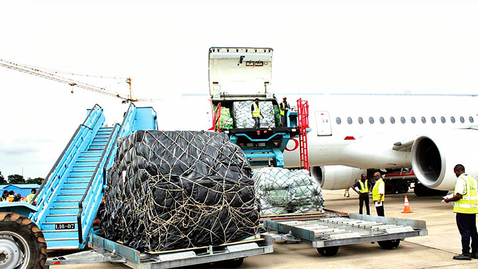 Air freighters offloading consignments at the cargo section of Murtala Muhammed International Airport (MMIA), Lagos..