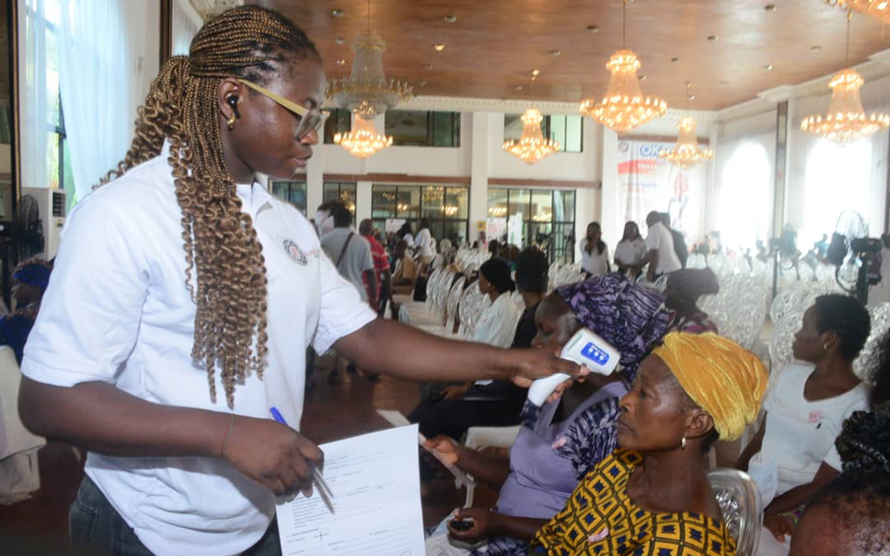 Some of the beneficiary at the medical outreach