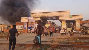 Arena Market fire Source: X