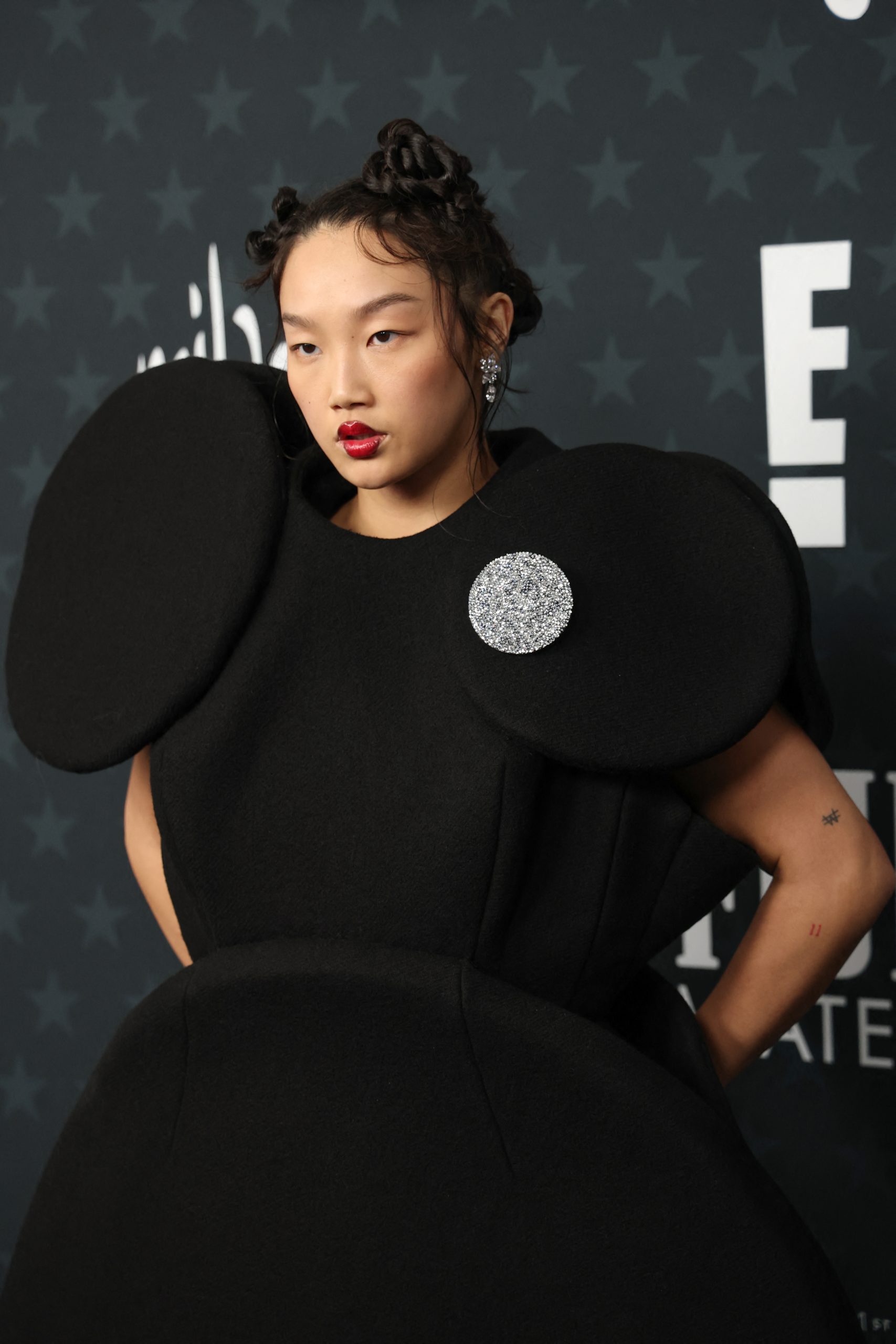 US singer Audrey Nuna attends the 31st Annual Critics Choice Awards at Barker Hangar in Santa Monica, California, on January 4, 2026. (Photo by Michael Tran / AFP)
