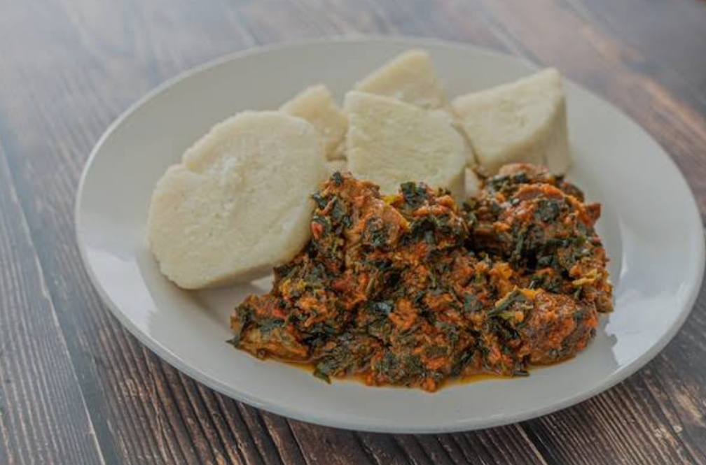 Boiled Yam vegetable sauce