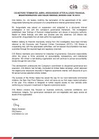 Image of the press release issued by CIG Motors.