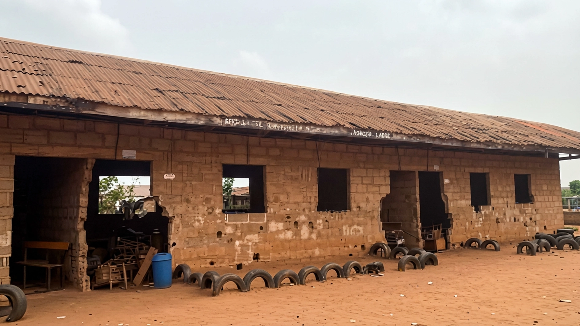 Classroom at Odokekere High School.