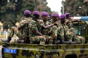 Republic of Congo security forces on patrol.