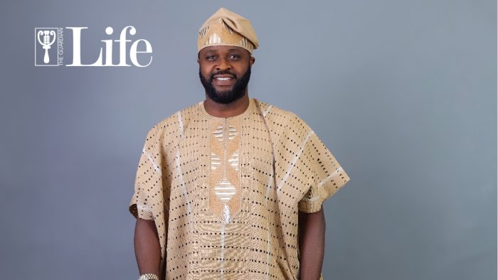 Femi Adebayo on the cover of Guardian Life Magazine. photographed by @14k__media