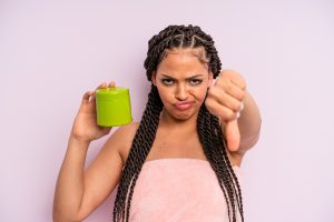 feeling cross,showing thumbs down