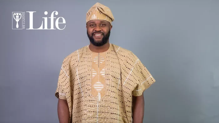 Femi Adebayo on the cover of Guardian Life Magazine.
