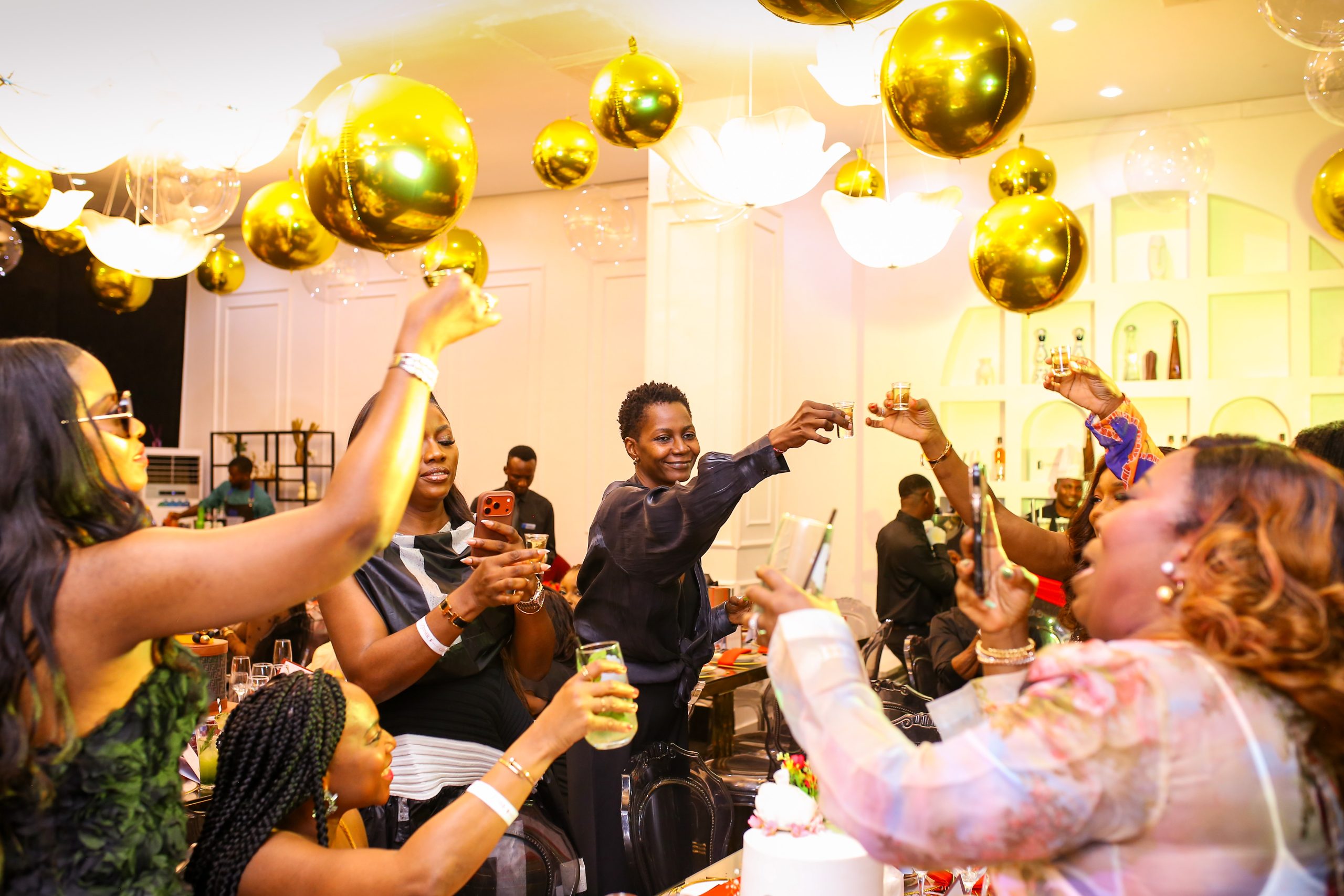 Guests at Qbeescloset's intimate end-of-year dinner