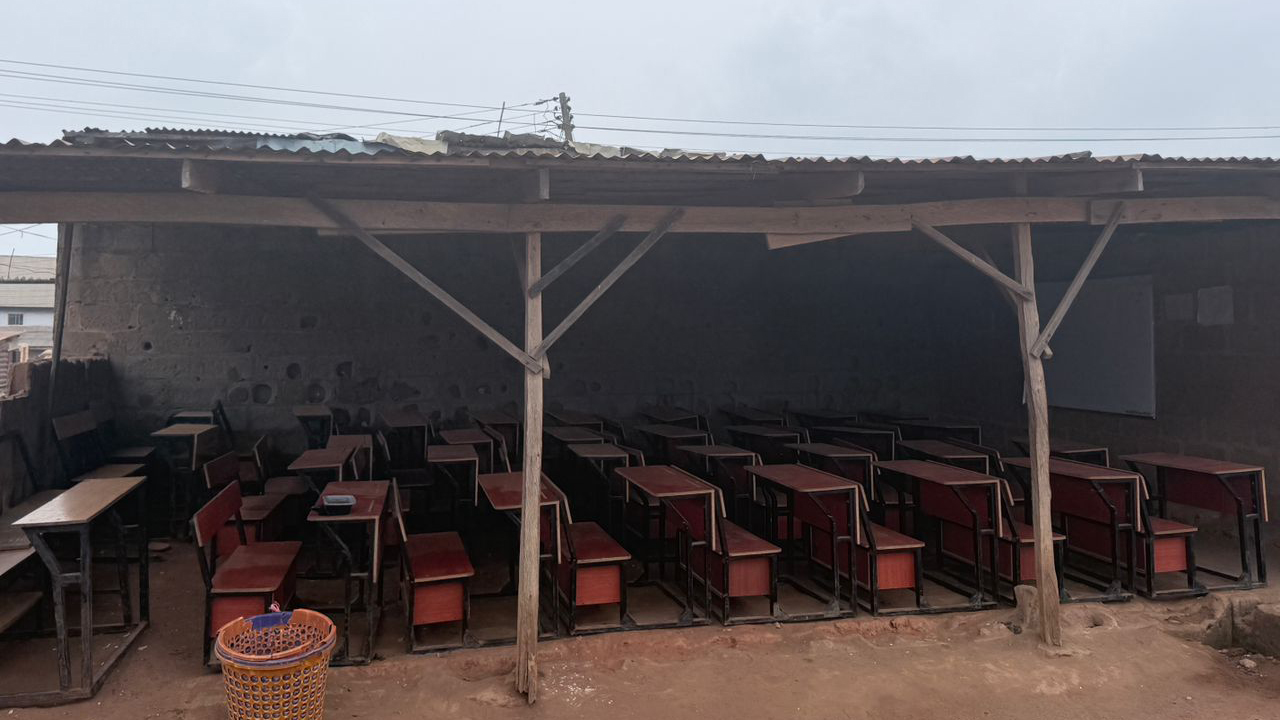 Makeshift class room