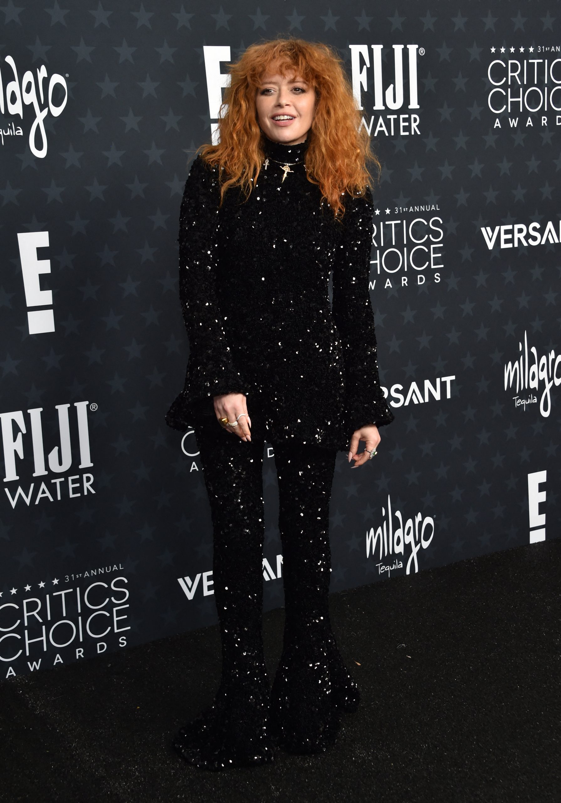 US actress Natasha Lyonne attends the 31st Annual Critics Choice Awards at Barker Hangar in Santa Monica, California, on January 4, 2026. (Photo by Chris DELMAS / AFP)