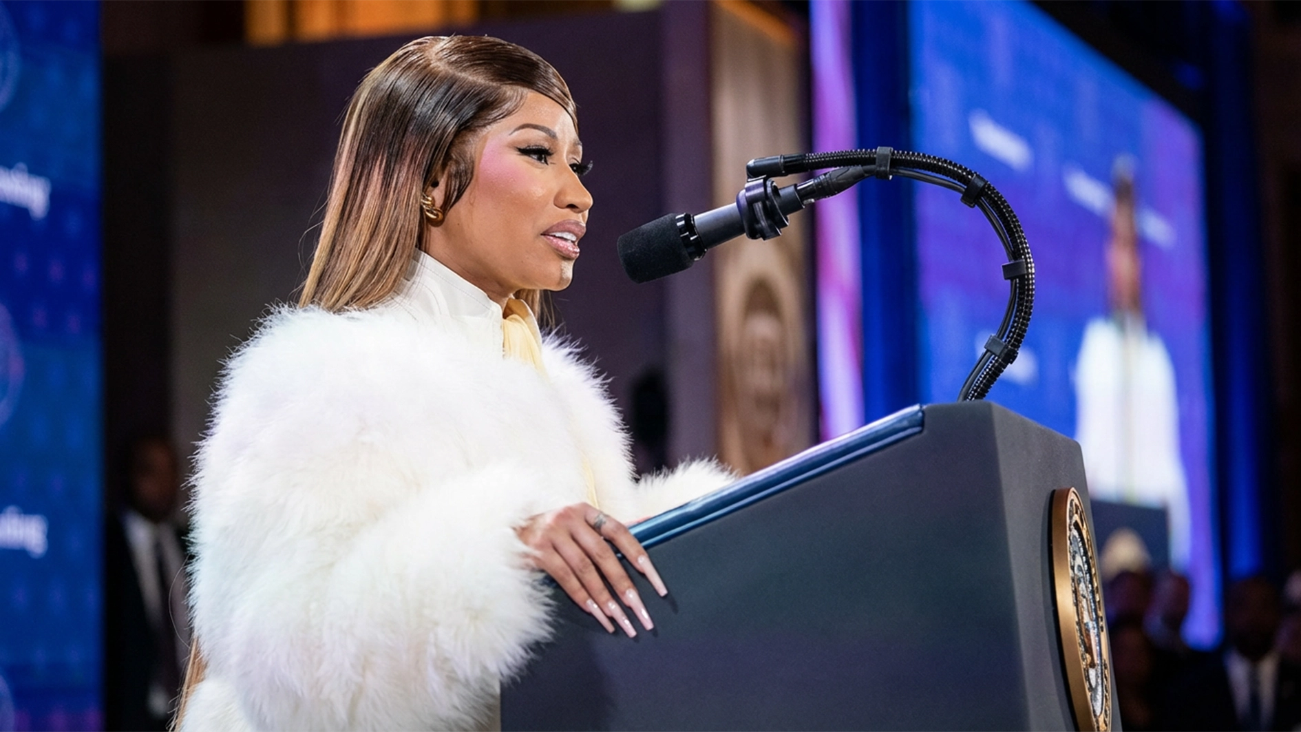 Trump praises Nicki Minaj at White House Black History Month reception