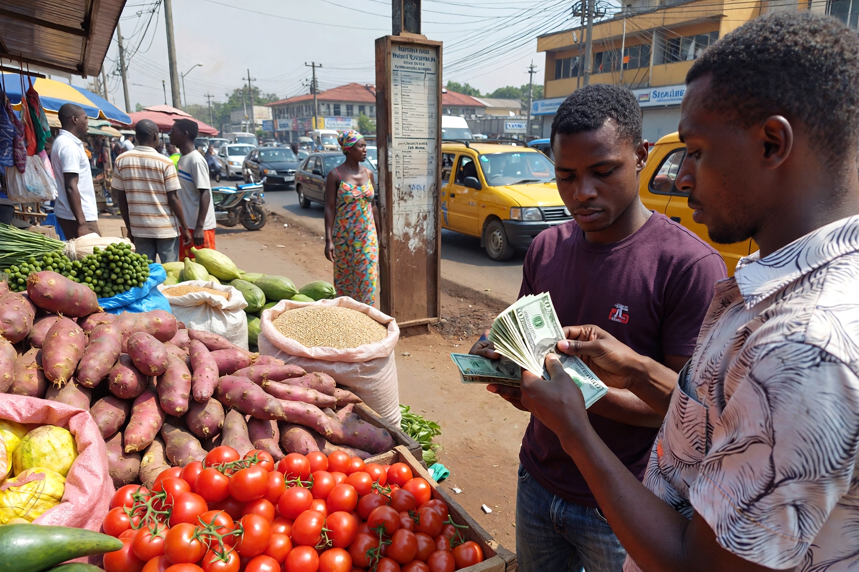 Nigerian buying groceries with usd
