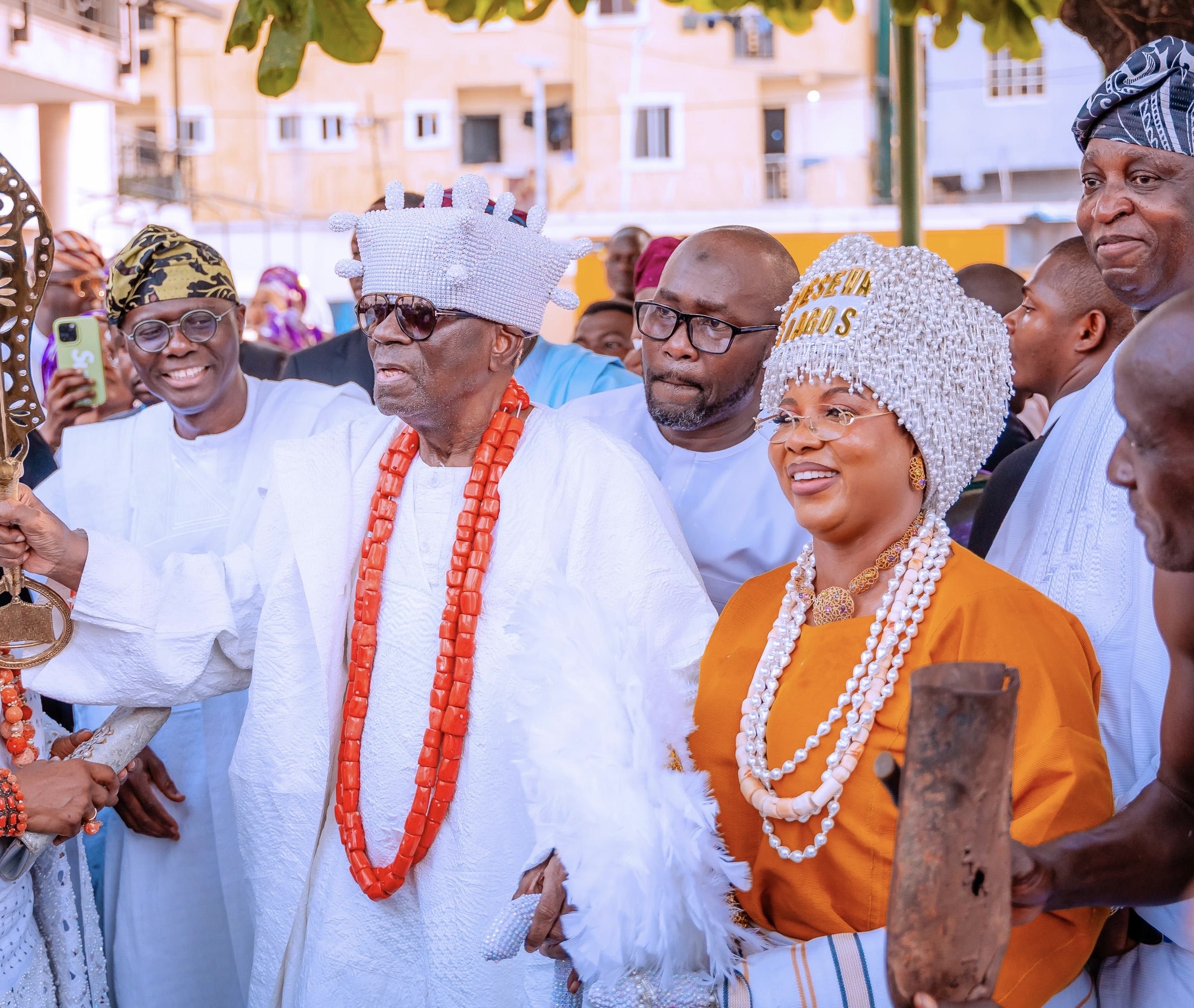 Gov. Babajide Sanwo-Olu,Oba Rilwan Babatunde Osuolale Aremu Akiolu I, Hon. Kafilat Ogbara