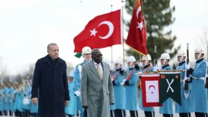 President Bola Tinubu with Turkey president Recep Tayyip Erdoğan during state visit