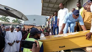 SDP leaders receive late Senator Akwashiki’s body in Abuja