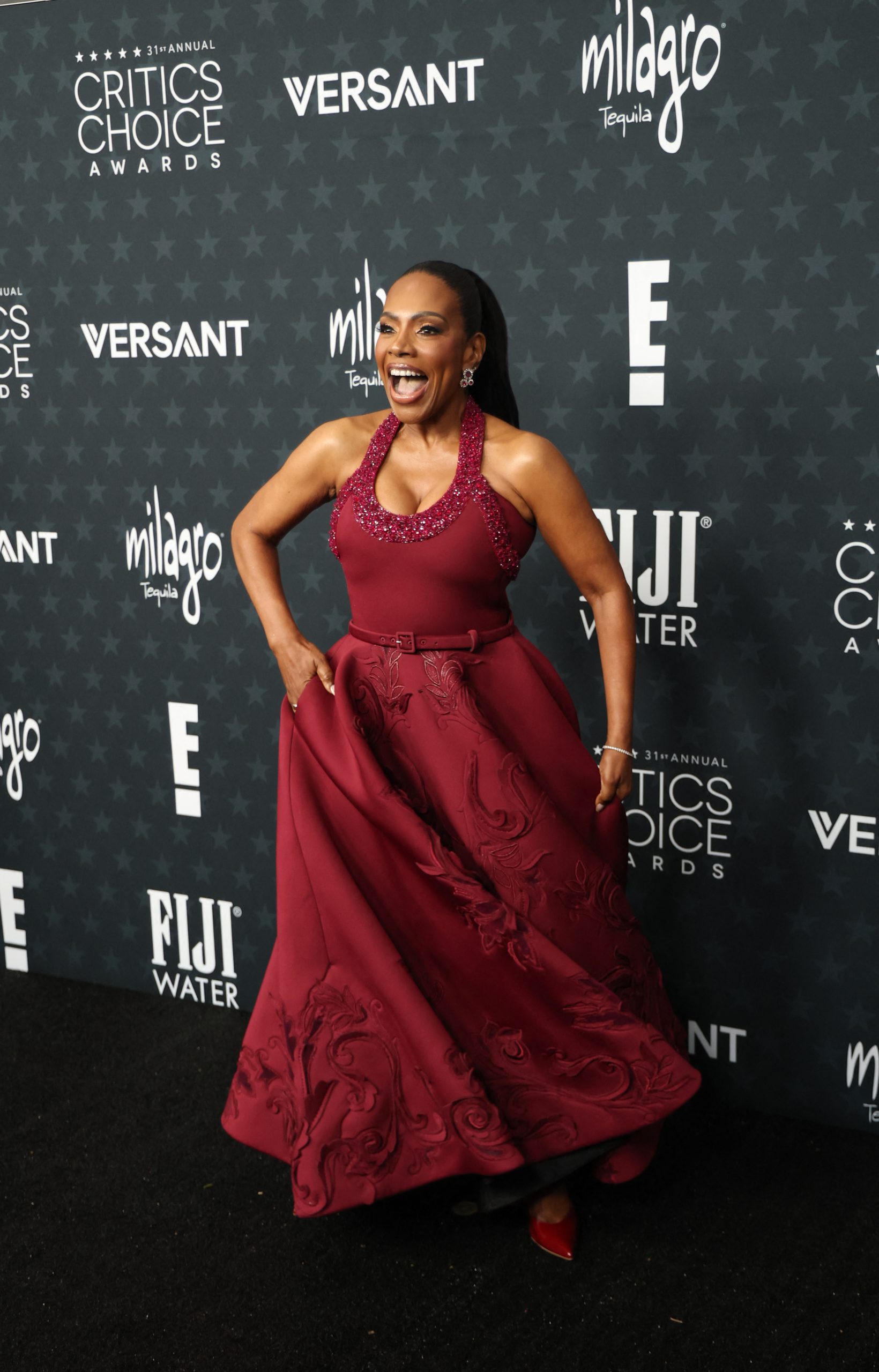 US actress Sheryl Lee Ralph attends the 31st Annual Critics Choice Awards at Barker Hangar in Santa Monica, California, on January 4, 2026. (Photo by Michael Tran / AFP)