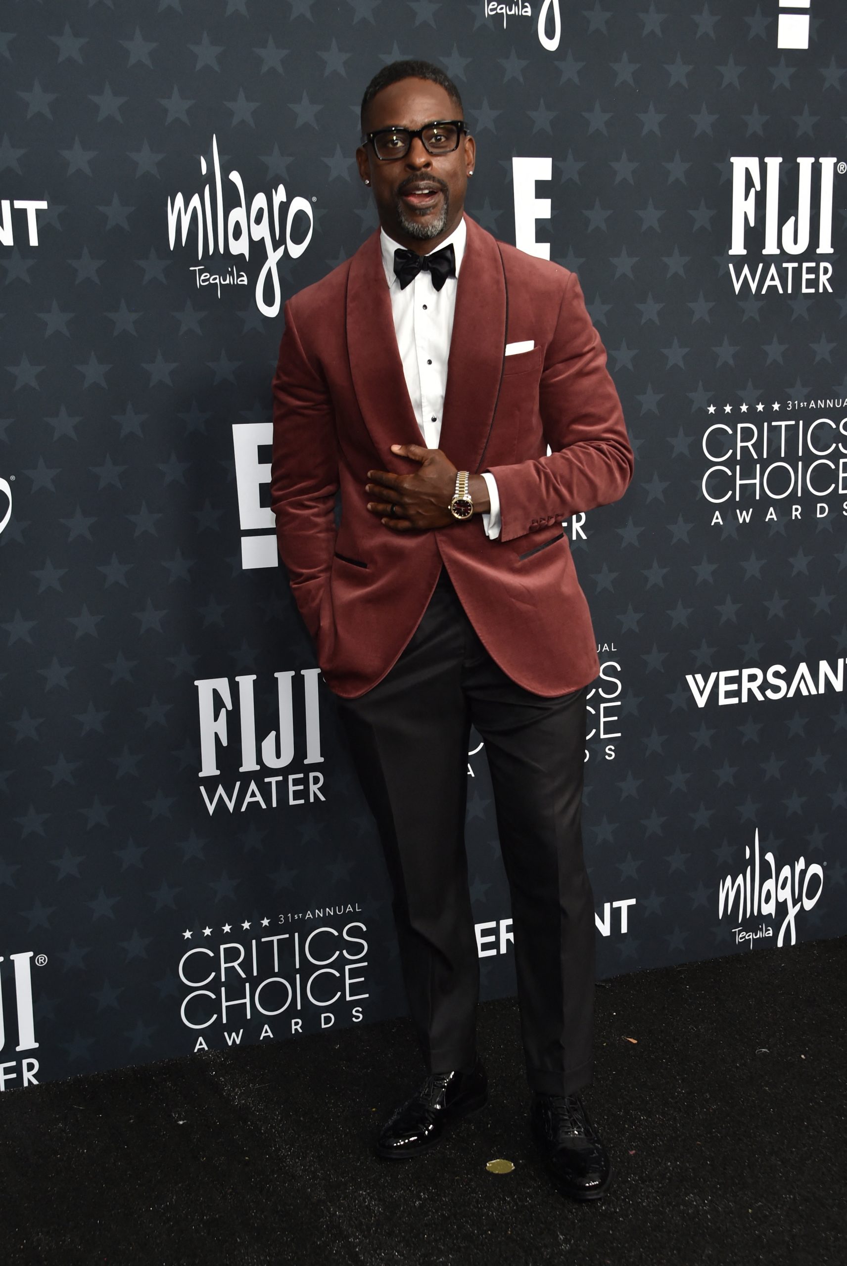US actor Sterling K. Brown attends the 31st Annual Critics Choice Awards at Barker Hangar in Santa Monica, California, on January 4, 2026. (Photo by Chris DELMAS / AFP)