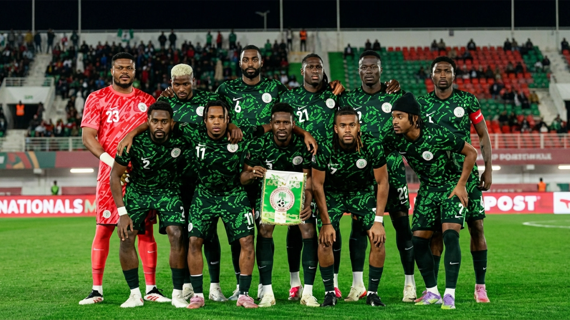 Super Eagles players.