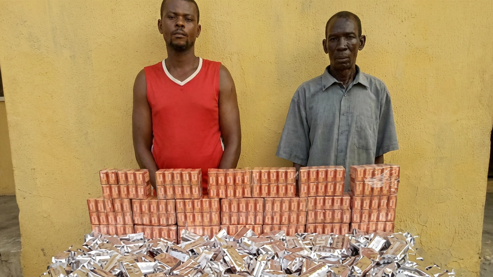 Suspects with recovered items