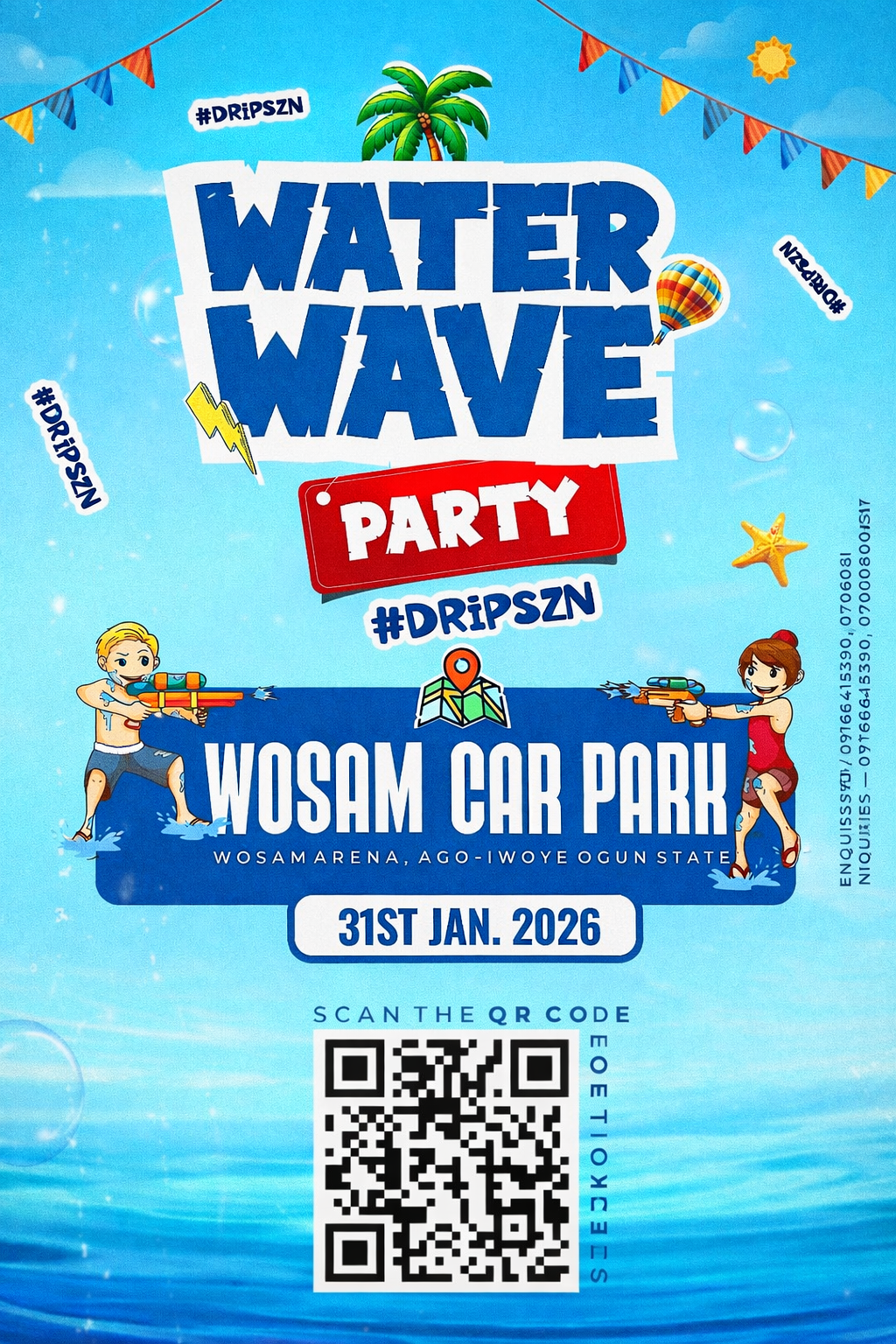 Water Wave Party at Wosam Car Park | January 31 2026