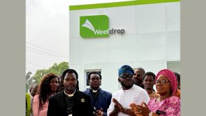 Oladiti and guests at the Weeldrop Petroleum fuel station commissioning in Jericho area of Ibadan.