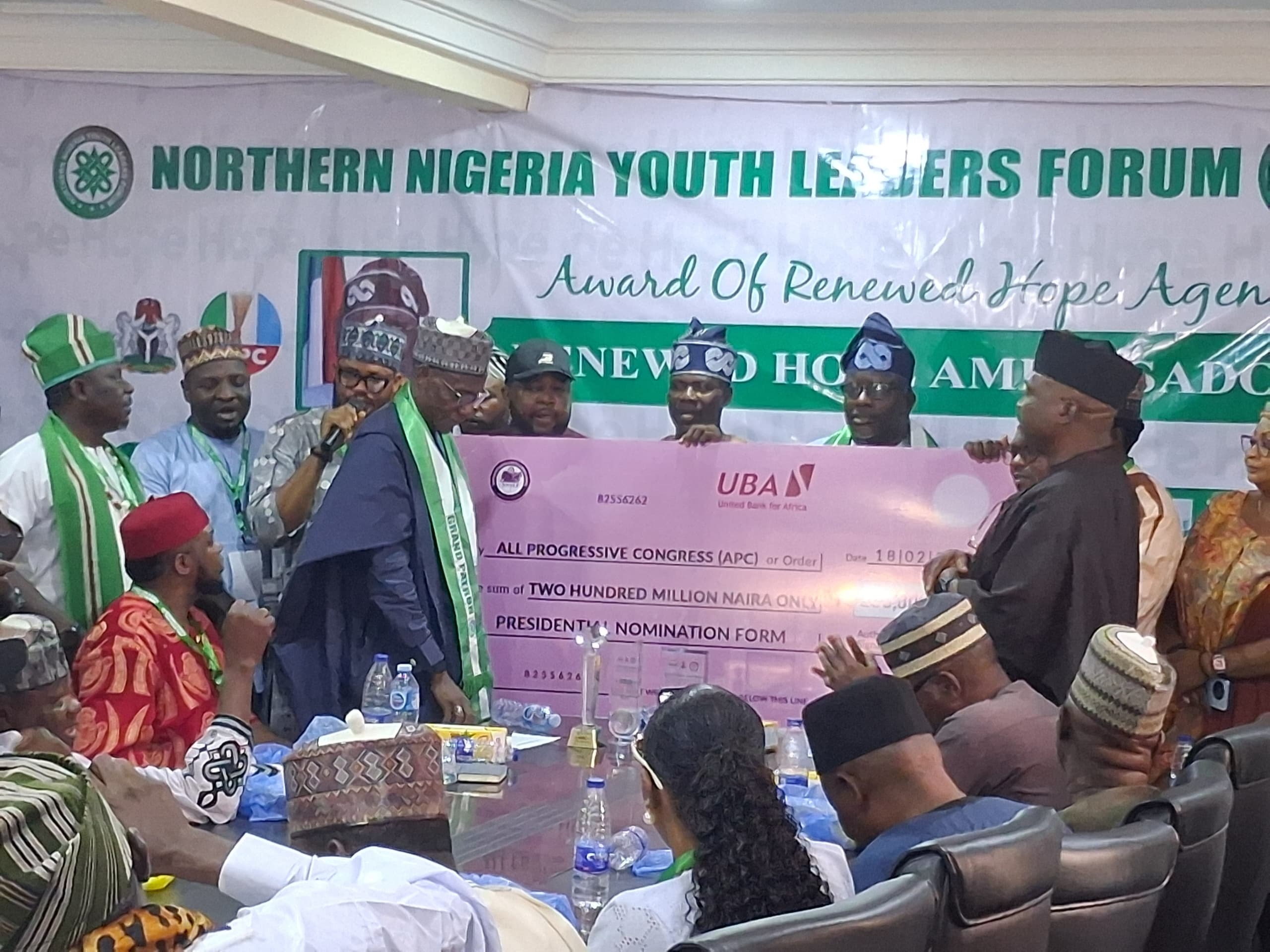 2027: Northern youths donate N200m to support Tinubu’s re-election bid