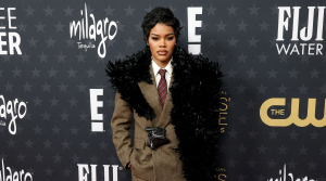 US singer-songwriter and actress Teyana Taylor attends the 31st Annual Critics Choice Awards at Barker Hangar in Santa Monica, California, on January 4, 2026. (Photo by Michael Tran / AFP)